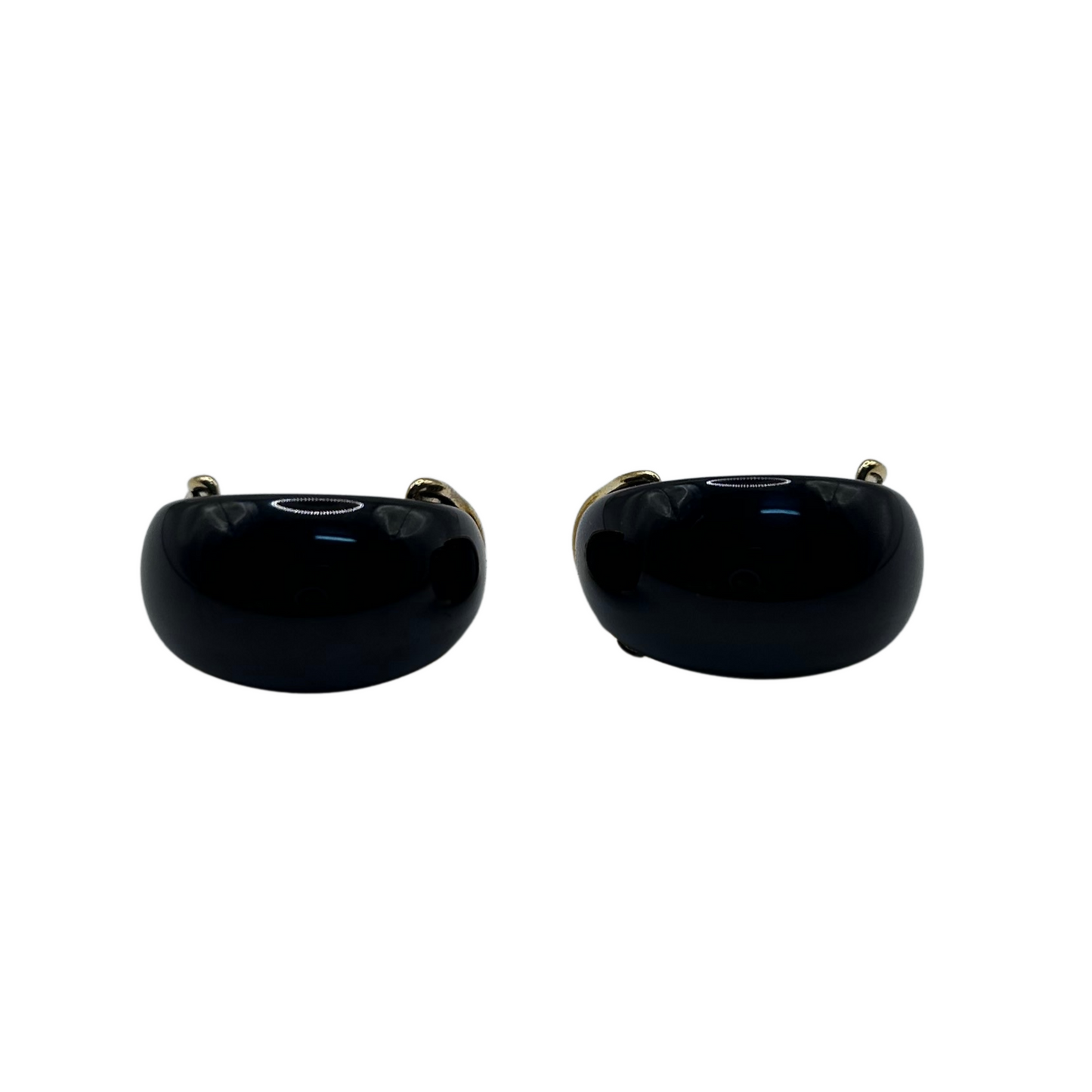 Pendientes Aro Ancho Negro