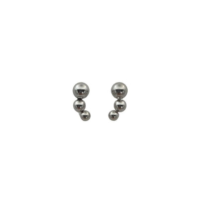 Pendientes Mini Triple Bolitas