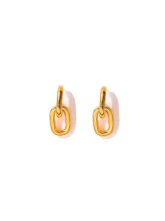 Pendientes Eslabones Oro