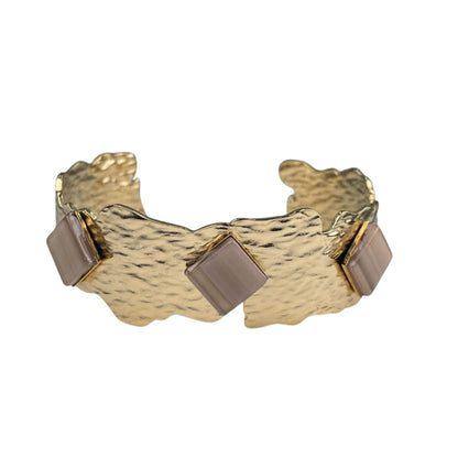 Brazalete Piedras Beige